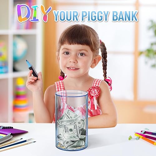 Miniatura 6 de hizgo Alcancía para adultos, alcancía transparente de acrílico para adultosniños, debe romperse para abrir, caja de ahorro no se puede abrir (tamaño