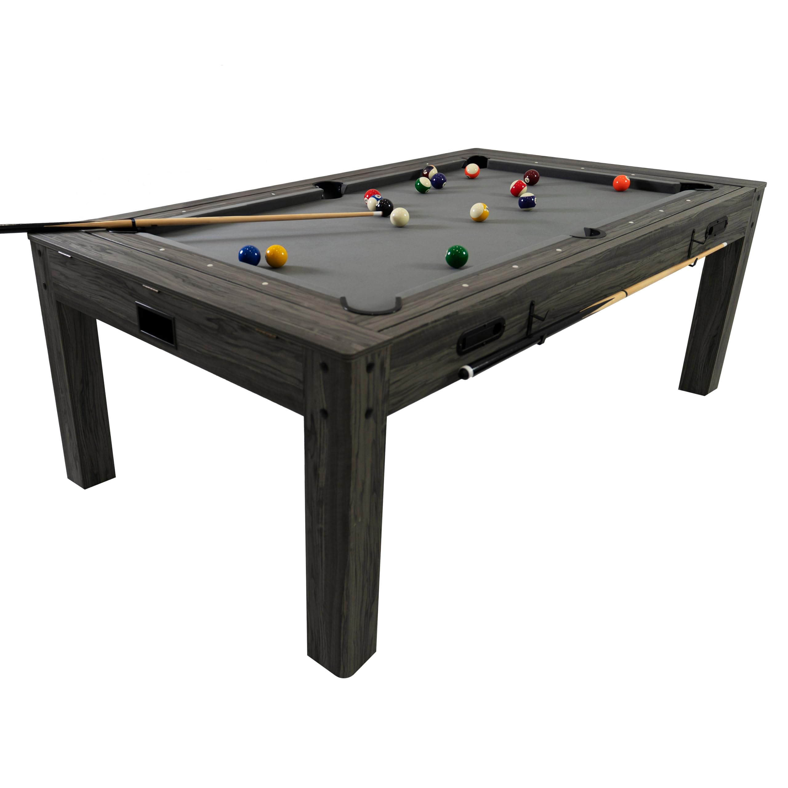 Table Multi Jeux 7 en 1 & Table à Manger Billard Anglais Ping Pong Air Hockey Échecs Backgammon Ensemble Multi Sports Soirée Intérieure Divertissement Bureau [Accessoires Inclus]