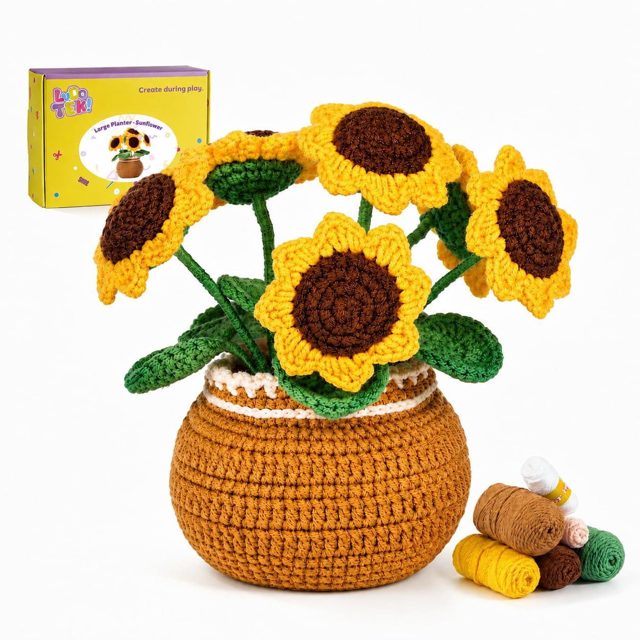Beginner Crochet Tulip Kit - Learn to Crochet! -12