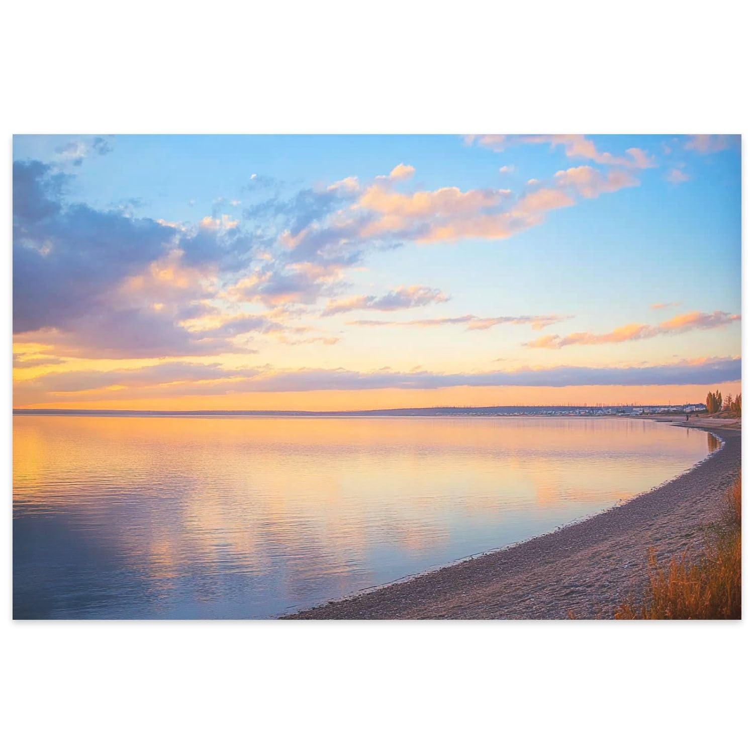 1000 Pieces Puzzles for Adults - Sky Sunset Seafront Nature Composition Panoramic Sunset Sky Funny Challenging Jigsaw Puzzle Perfect for Game Nights