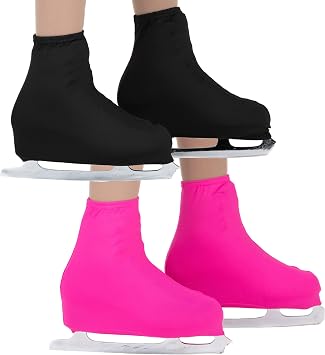أغطية CRS Cross Boot للزلاجات وأغطية التزلج من الليكرا. زوجان من اللون الأسود للبالغين والوردي القوي