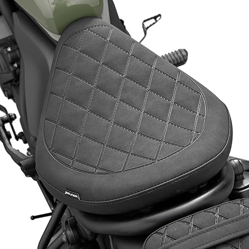 Miniatura 5 de Motorcycle Front Driver Seat for Honda Rebel 500 300 CMX500 CMX300 2017 2018 2019 2020 2021 2022 2023 2024 2025 2026 Solo Cushion Pillion Pad Set