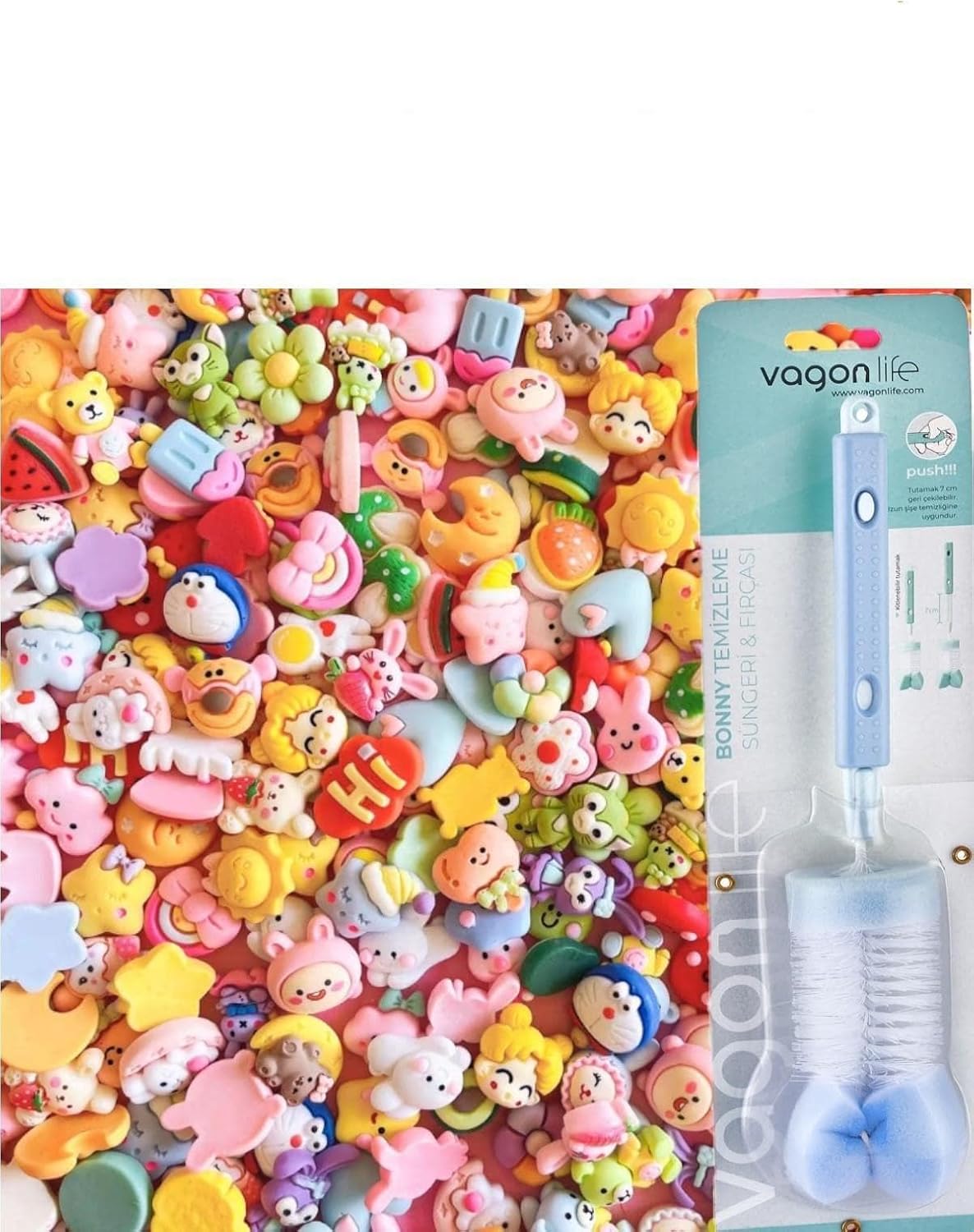 Vagonlife 8 ADET 3D Matara Stickerı+ Matara Temizleme Süngeri Hediyeli