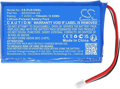 Cameron Sino Battery for Polaroid Zip PN:Polaroid AE503048-2S 750mAh / 2.78Wh