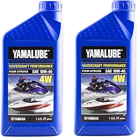 YAMAHA Óleo De Motor Yamalube Lub-10W40-Wv-12 De Alto Desempenho Para Embarcações Aquáticas, 4 Tempos E 4W, Original Oem - 2 Litros