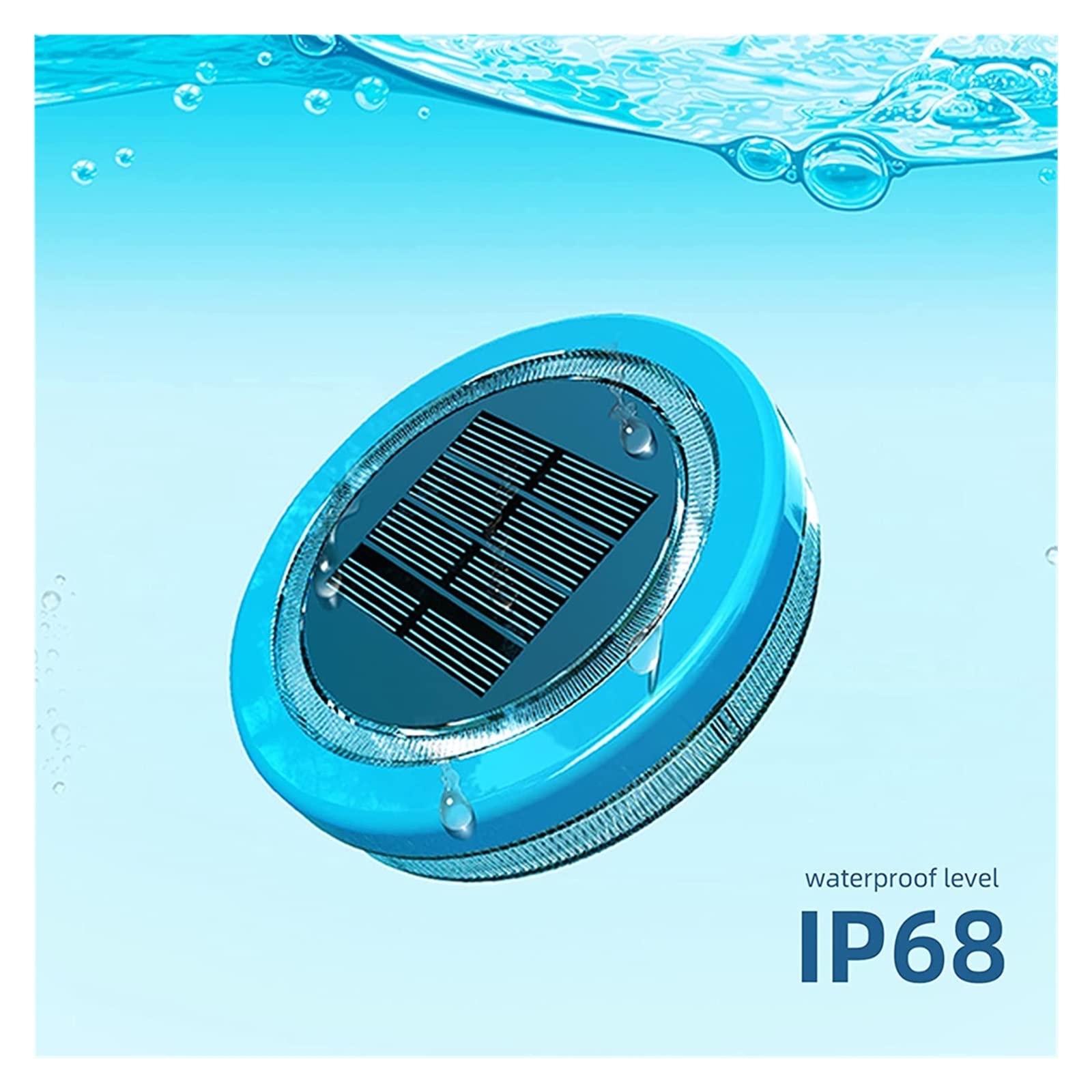 Solar-LED-Poolbeleuchtung, schwimmend, wasserdicht, Teichbeleuchtung, Unterwasser-Schwimmbadlampe, Garten, blaue Schwimm-Außenpoolbeleuchtung Wasserdicht Sicher(Green light,4PCS)