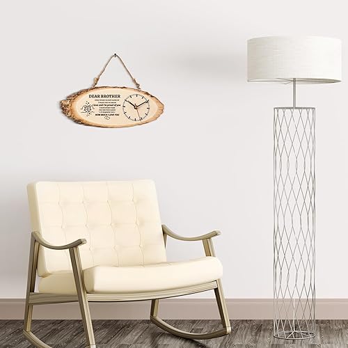 Miniatura 7 de BeauGift Regalos para hermano, reloj de madera de regalo para hermanos de hermanas, hombres, amigos, regalo de cumpleaños de Navidad para hermanos