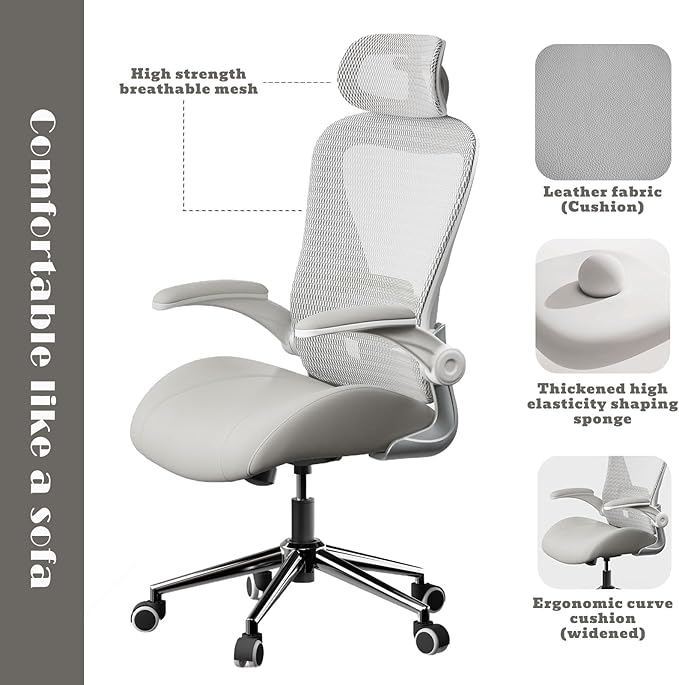 Silla Gamer Ergonómica con Respaldo de Malla y Soporte Lumba miniatura 5