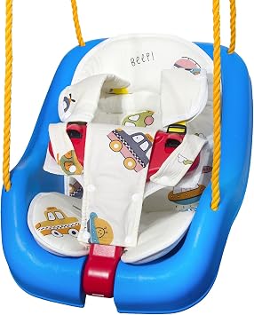 Toddler Swing Cushion - FEISIKE Baby Swing Outdoor Seat Insert Pad Compatible with Outside Infant Swings for Toddlers Age 1-3, Detachable and WashableSwing Not Included
