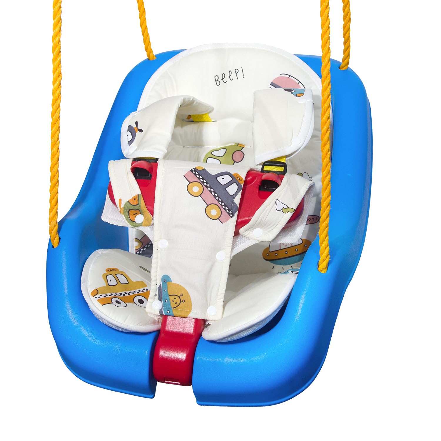 Toddler Swing Cushion - FEISIKE Baby Swing Outdoor Seat Insert Pad Compatible with Outside Infant Swings for Toddlers Age 1-3, Detachable and Washable(Swing Not Included)