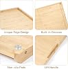 Tabla de cortar de bambú de doble cara, 28” x 18” con canal para jugos, tabla de madera grande para cocina, con asas laterales para frutas, carne, amasar masa 7