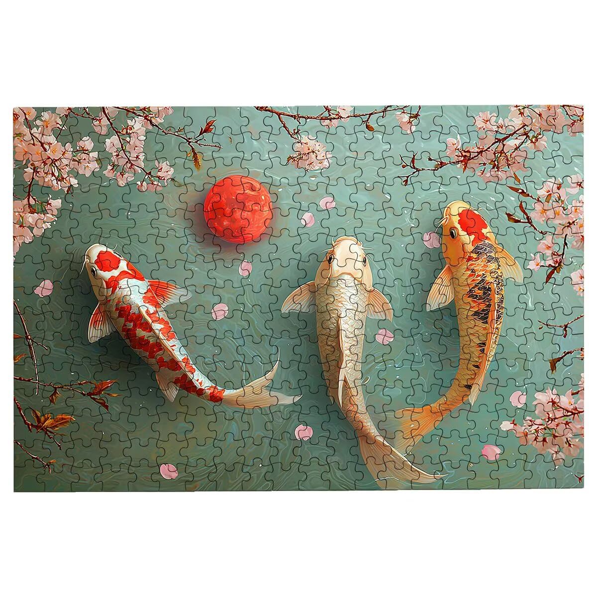 Puzzle 1500 sztuk zwierzęta, puzzle ryby, puzzle 1500 dorosłych, puzzle dla dorosłych z pudełkiem prezentowym, wyzwanie drewniane puzzle dla całej rodziny, oryginalne prezenty dla kobiet Decor -2624