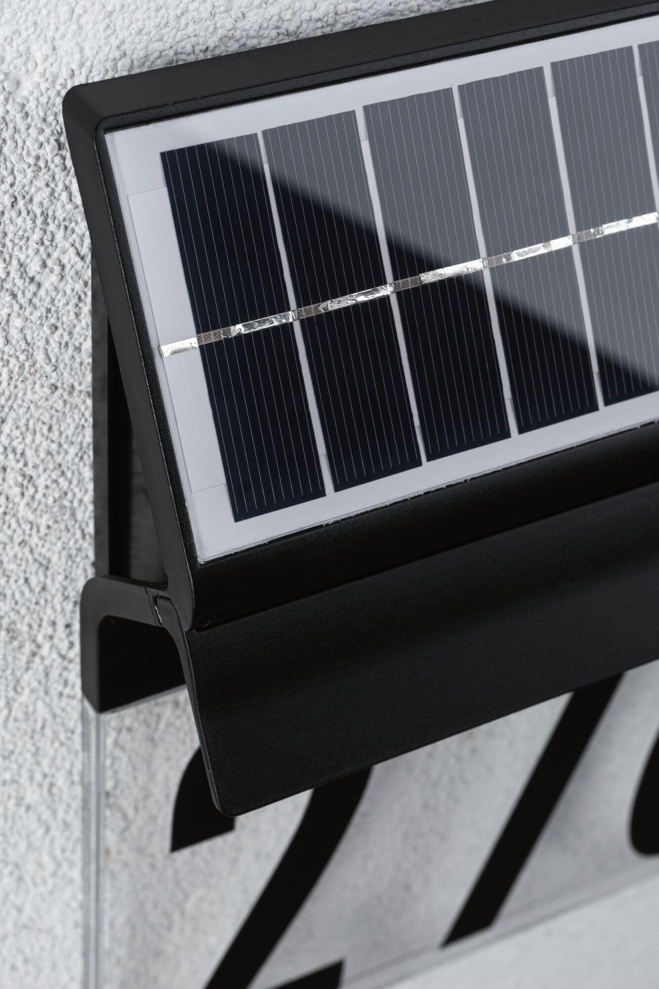 Paulmann 94694 Solar LED Außenleuchte Hausnummernleuchte Neda IP44 3000K 14lm Schwarz