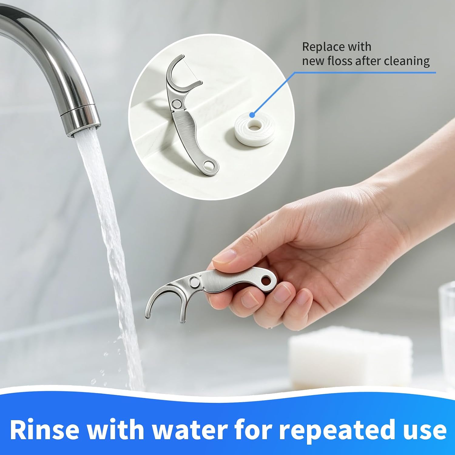 Stainless Steel Portable Reusable Metal Teeth Deep Cleaning Tool image 4