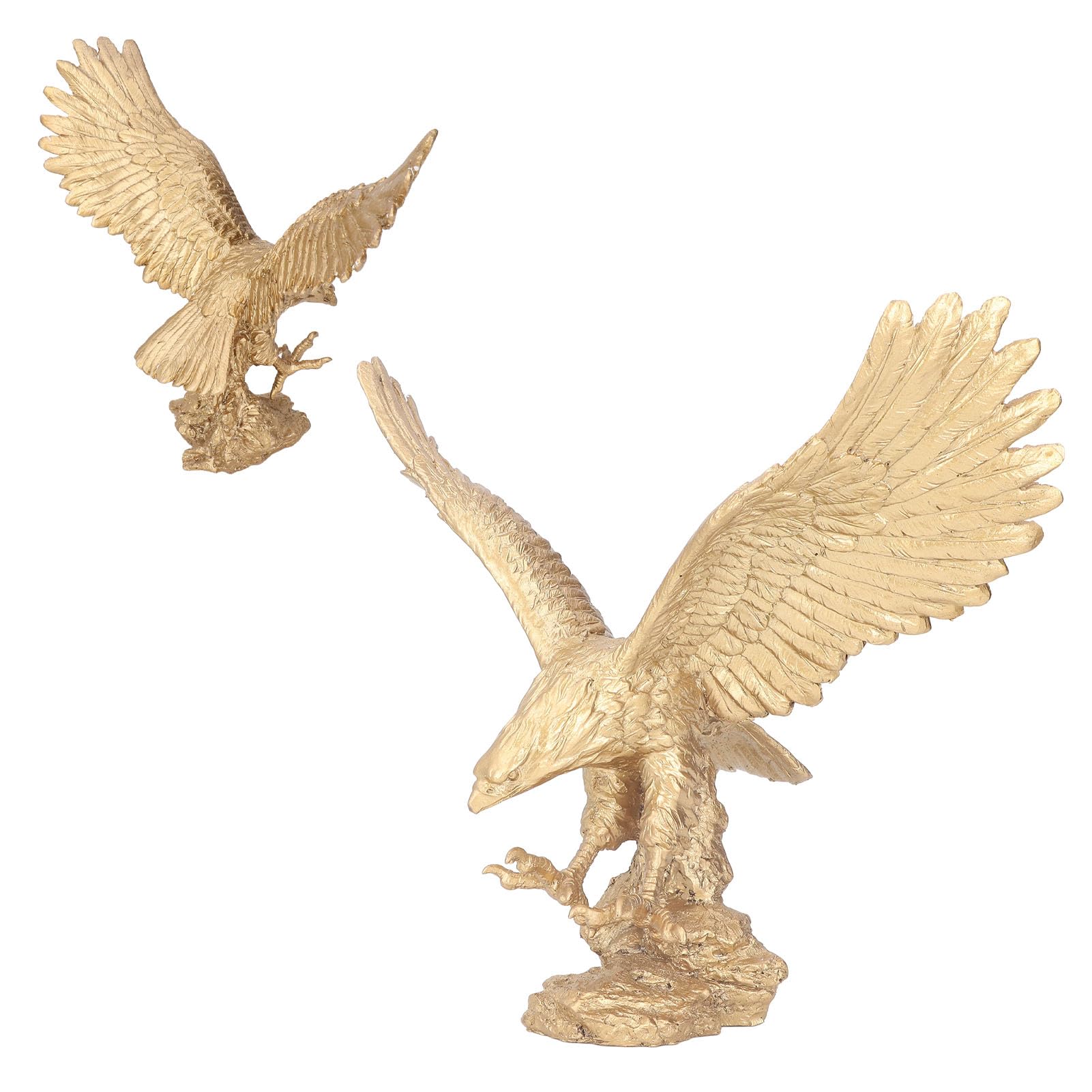 Aquila Reale Scultura Decorativa Grande Statua Aquila maestosa in Resina per Ufficio Casa Giardino Scrittoio Regalo di Lusso Decorazione d'Interni