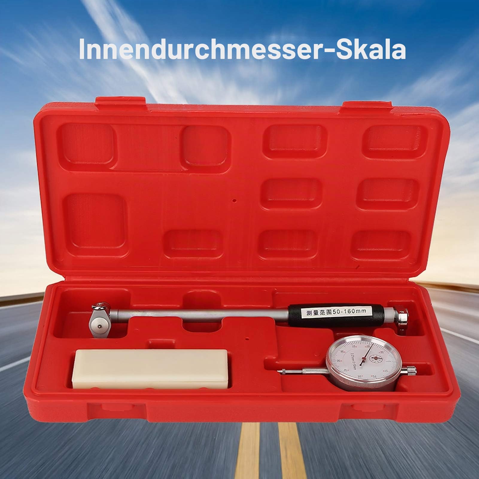 Messuhrdurchmesser 50-160 MM Innendurchmesser Kalibrator Motorzylinder-Messwerkzeugsatz zum Messen der Innenabmessungen von Werkstücken