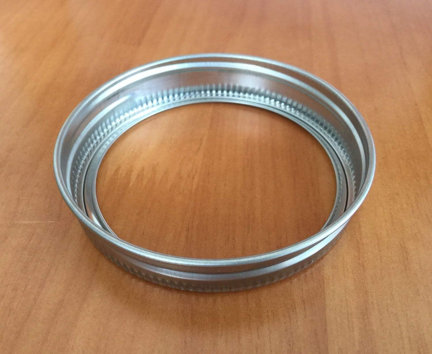 Food Safe and BPA Free Silver Stainless Steel Rust Resistant Screw Bands/Rings for Mason, Ball, Canning Jars (12 Pack, Regular Mouth) image 4