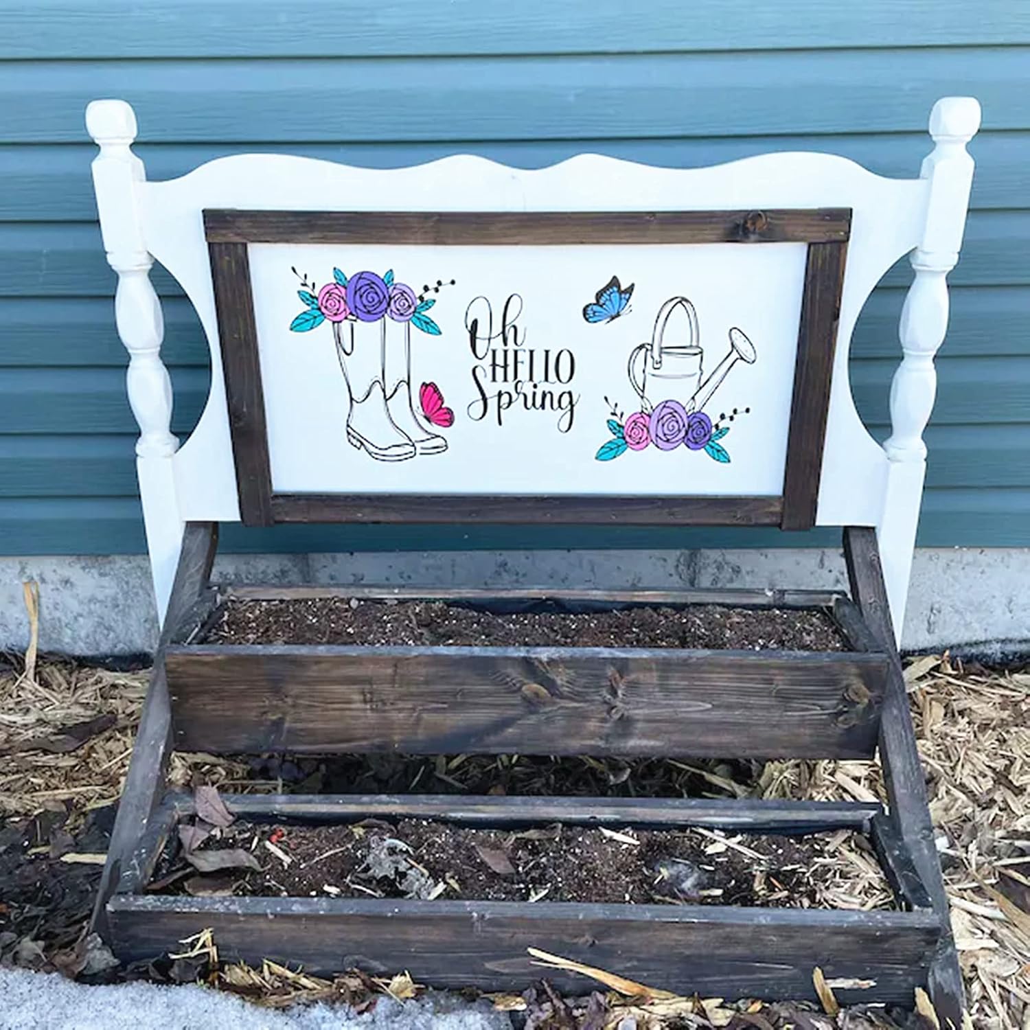 JAJADO Silk Screen Stencils Spring Chalk Paste Starter Kits 16 Pcs, Adhesive Printing Mesh Transfers Paint for Craft Plants Painting on Wood DIY T-Shirt Card 5+6+5 Kits