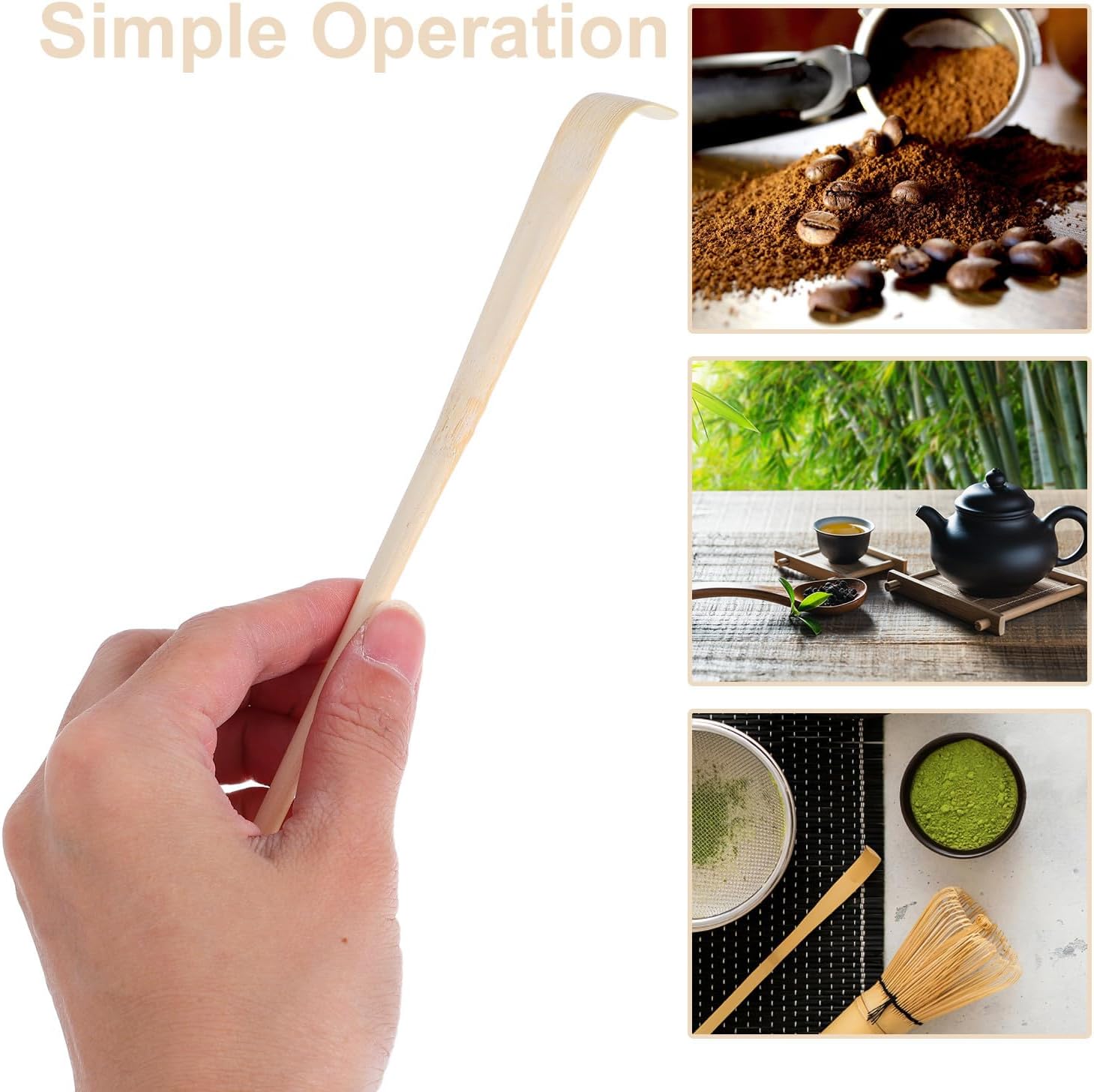 Bamboo Matcha Scoop 2pcs Traditional Japanese Tea Tool Xmas