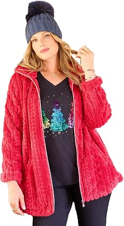 Catherines Womens Plus Size Ultimate Plush Jacket