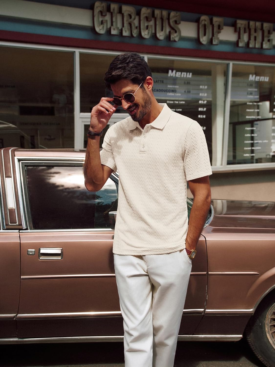 PJ PAUL JONES Mens Polo Shirts Short Sleeve Casual Collared Summer Vacation Shirts Golf Polo Shirts - Image 3