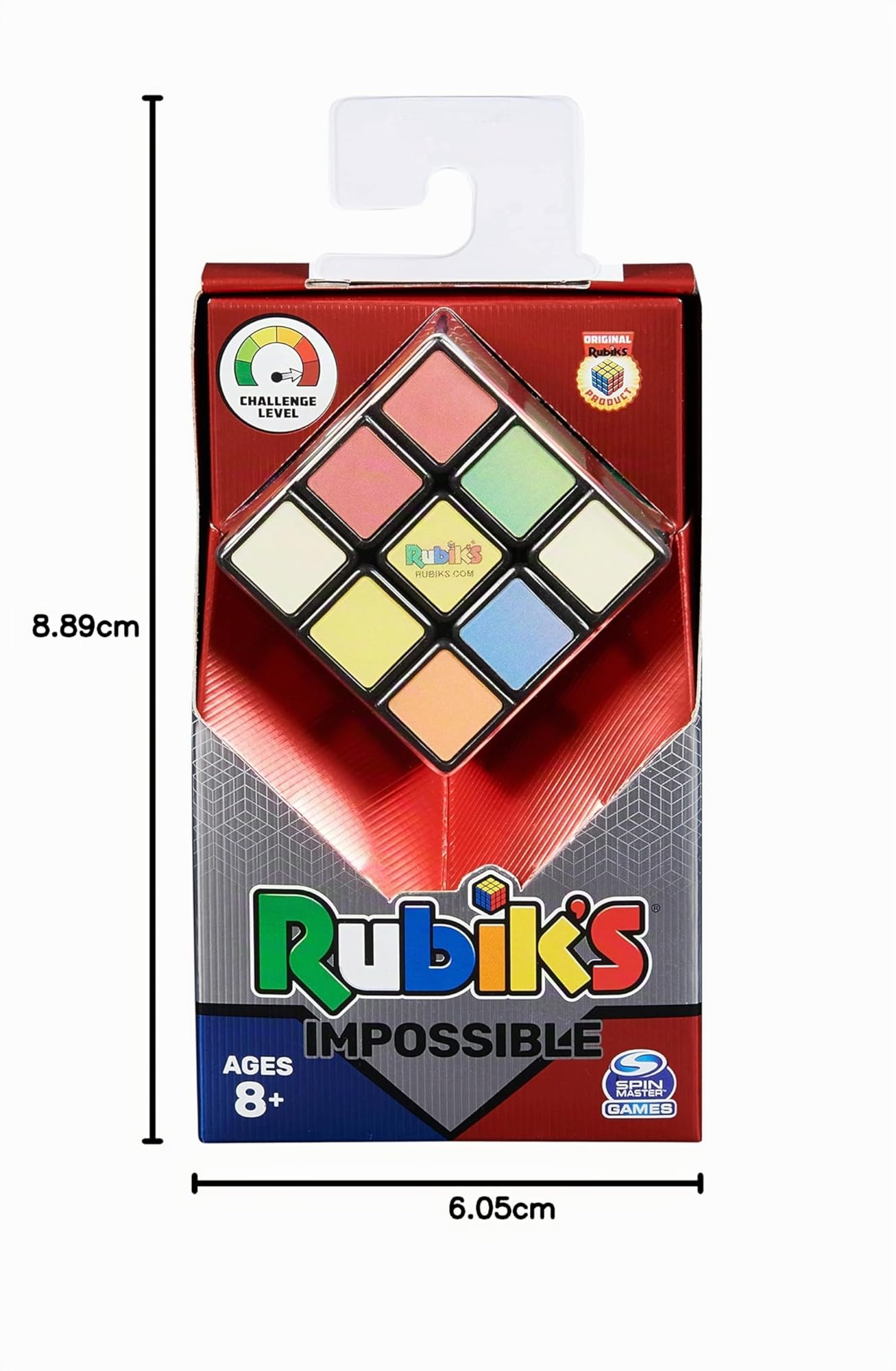 Rubik's Impossible, Il Classico Gioco di Abbinamento dei Colori e L'Originale risolutore di Problemi 3x3 di difficoltà avanzata, per Bambini e Adulti dai 7 Anni in su