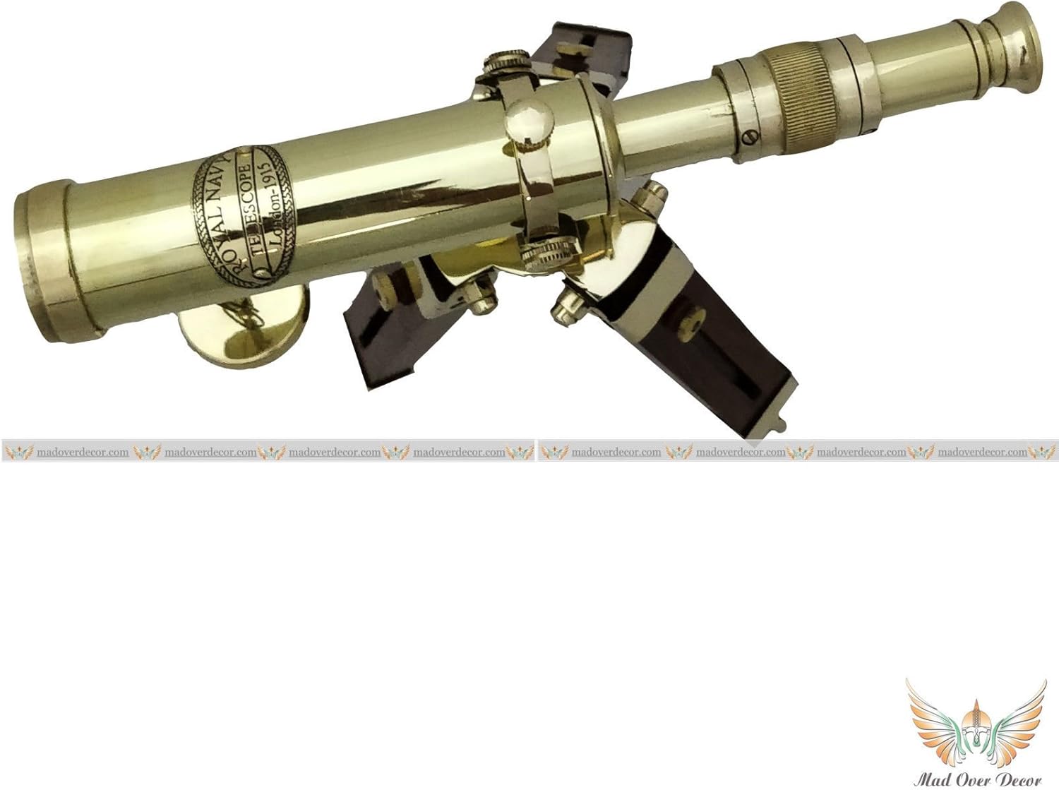 Maritime Nautical Decorative Brass Pirate Barrel Telescope with Tripod Stand B