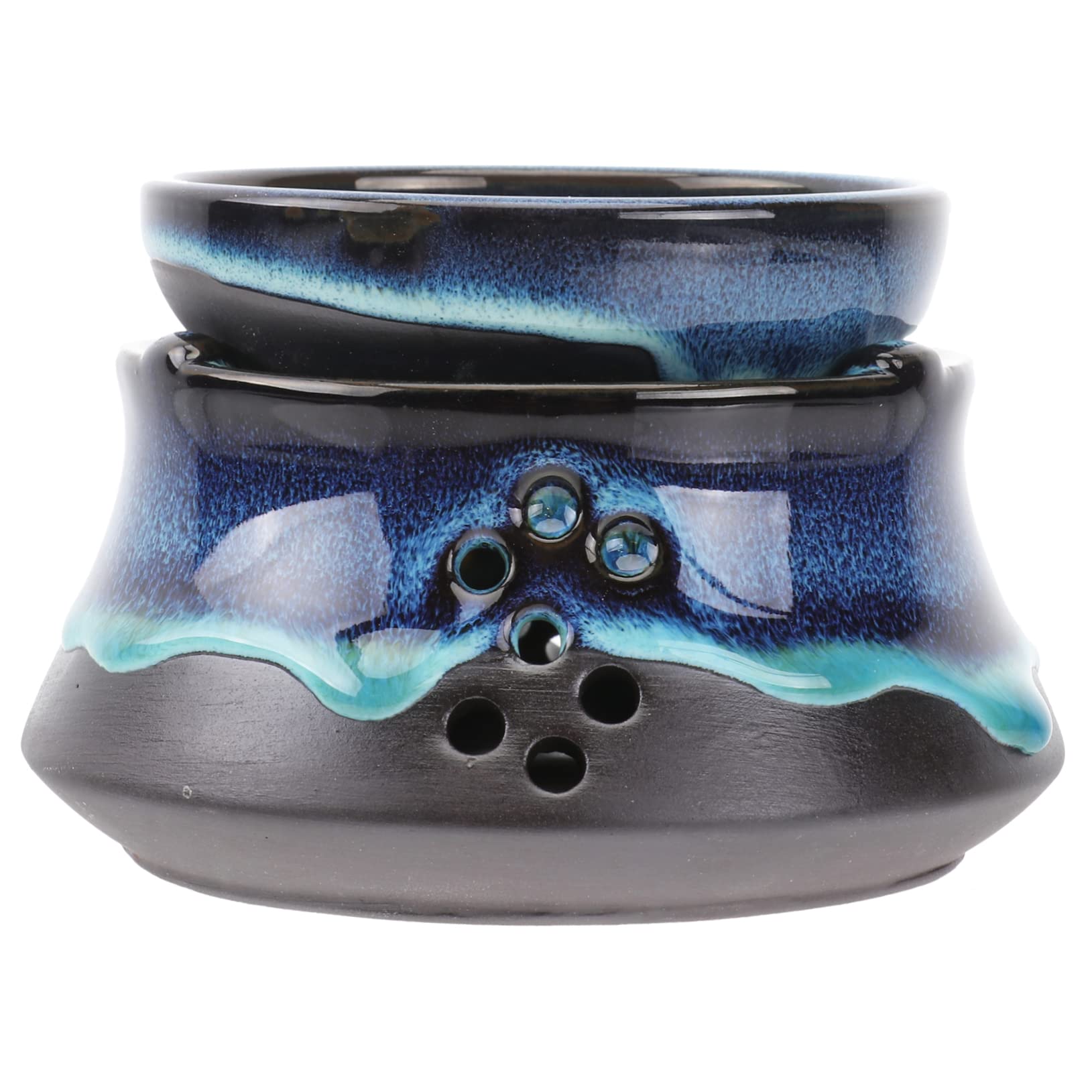 COLLBATH Japanese Tea Set Tea Warmer Ceramic Teapot Heater Base Portable Retro Design for Teacup Set