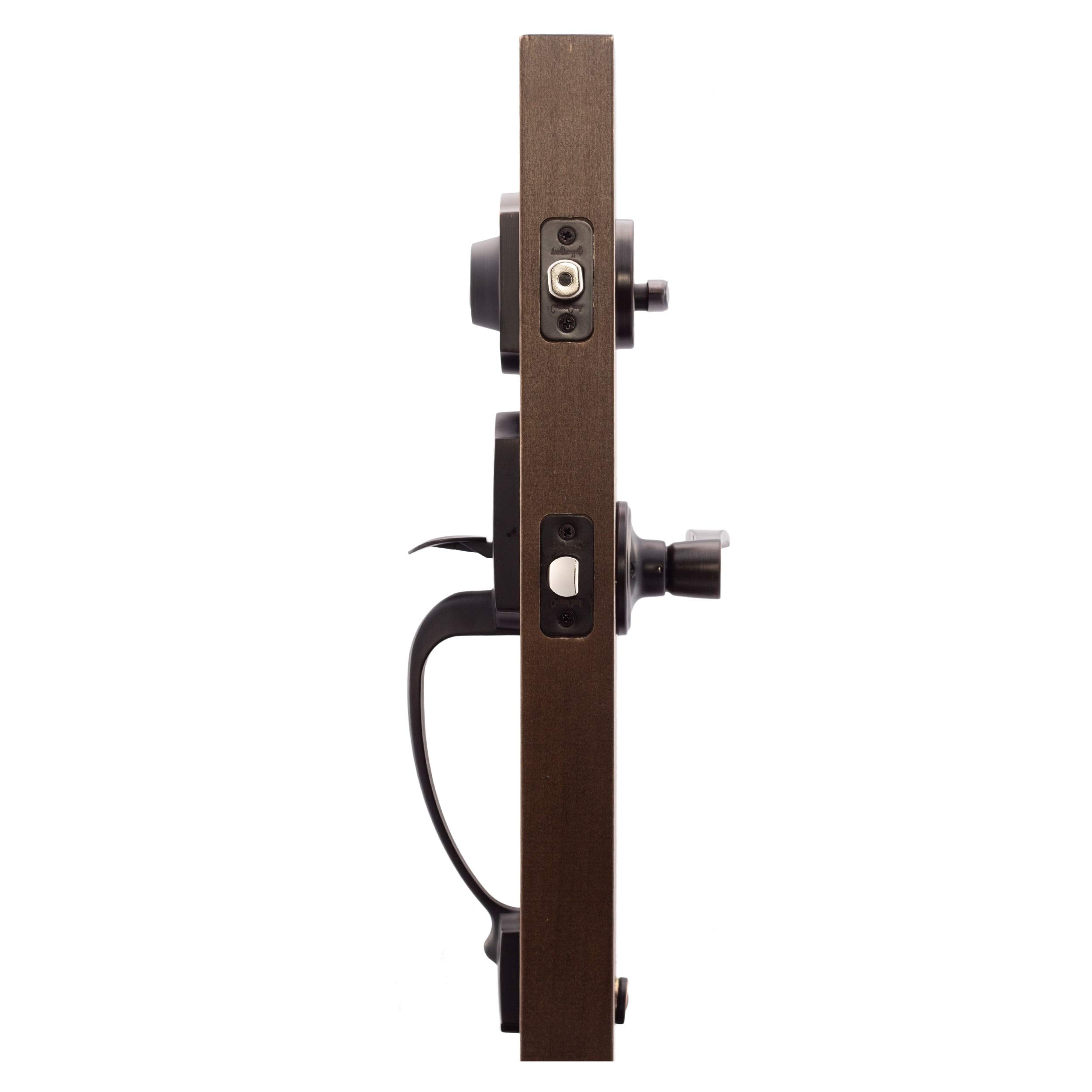 Copper Creek HZ2610XKLL-TB Heritage Front Entrance Handleset in
