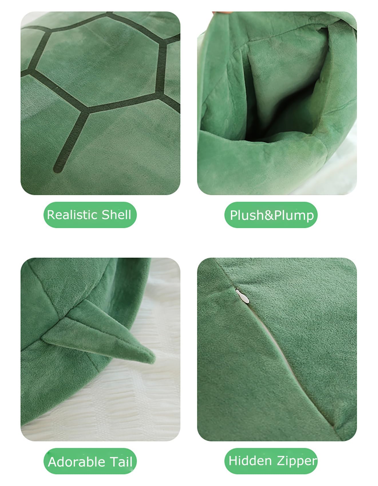 Cojín Turtle Power Shell Con Diseño De Caparazón De Tortuga | Cuotas
