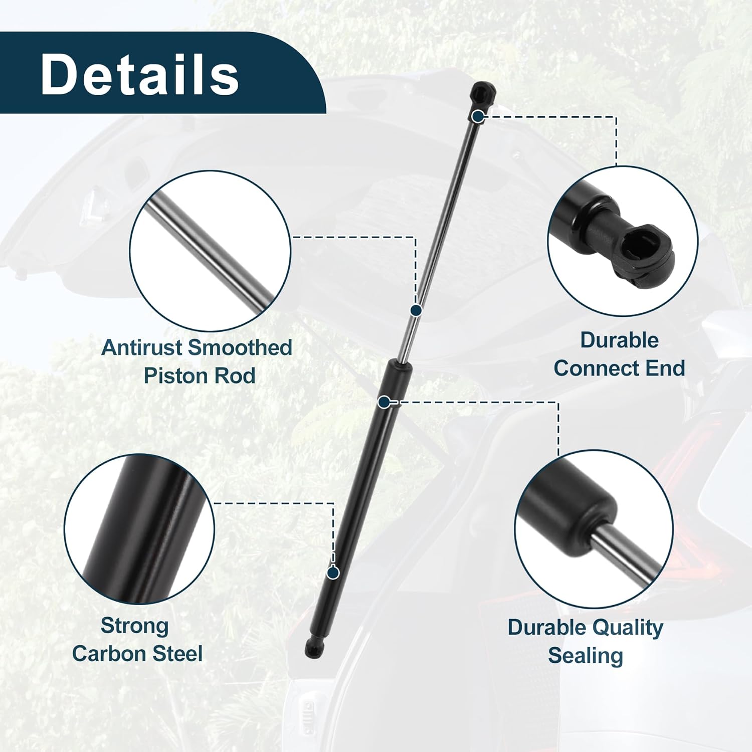 Tailgate Lift Supports Struts Gas Spring No.31278323/30657235 for Volvo C30 Hatchback 2006-2012 Black 2PCS