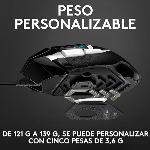 Miniatura 5 de Logitech G502 Lightspeed - Mouse inalámbrico para juegos, BlancoNegro