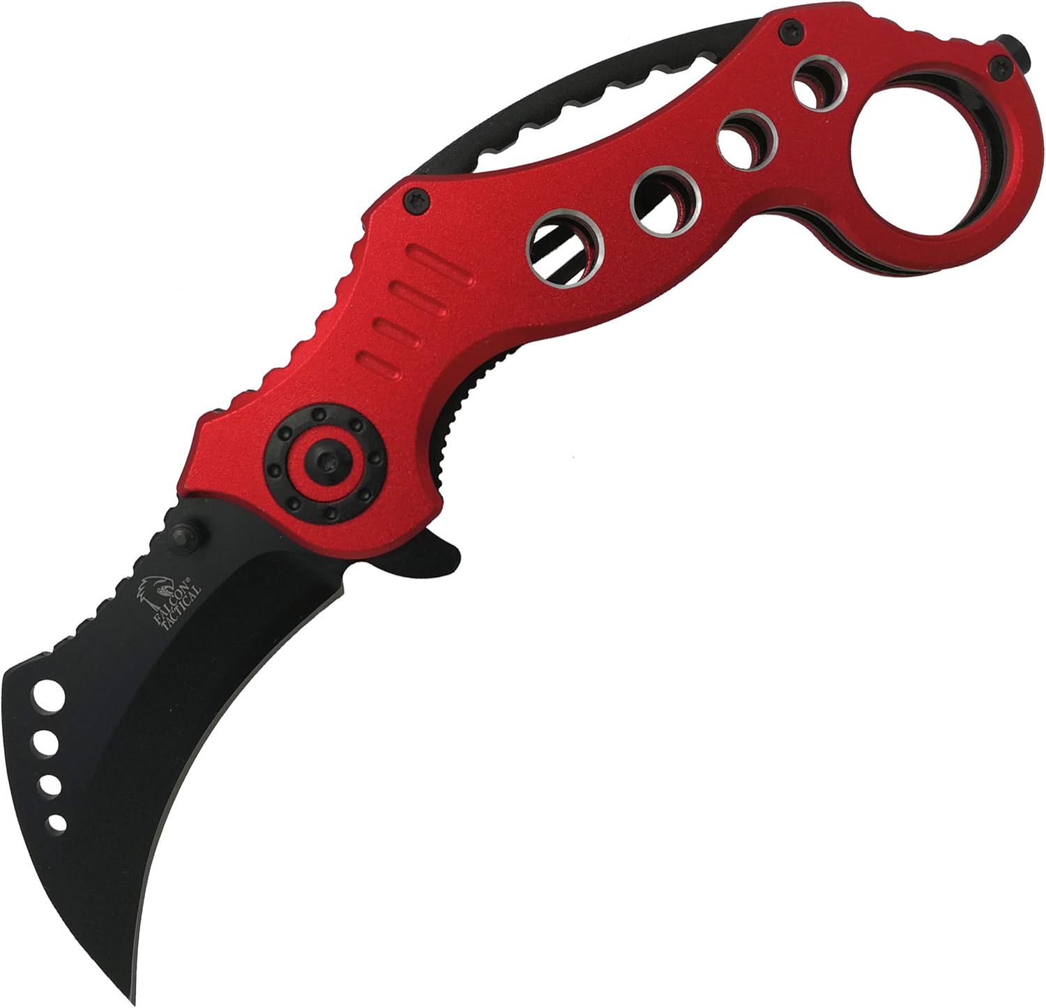 Falcon Claw Assisted Open Pocket Knife Karambit Folding Knife. for Collection, Camping, Daily Used (Open Box, Cut Ropes)