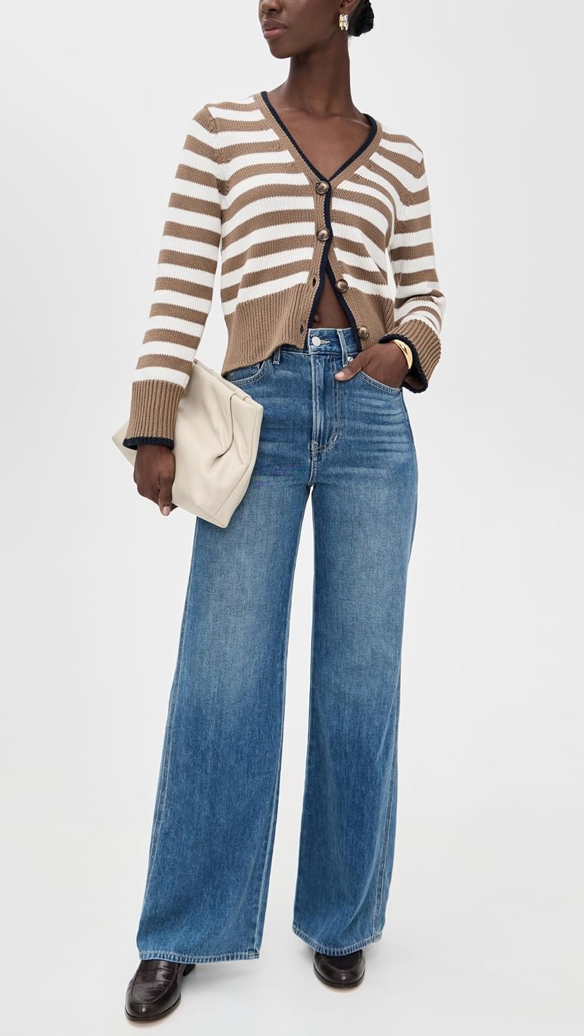 Veronica Beard Jean Women's Taylor High Rise Wide Leg Jeans - Image 3