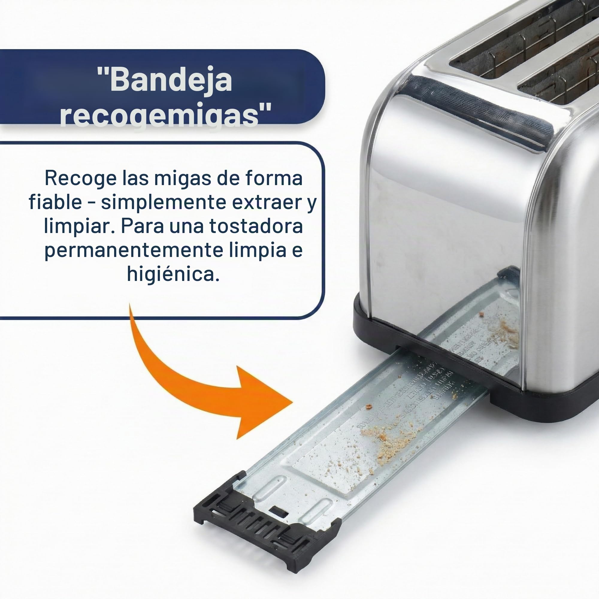 Sommertal ST1500 XXL - Tostadora de 4 rebanadas de acero inoxidable con accesorio para panecillos, pantalla digital con temporizador e indicador de funcionamiento residual, 1500 W, 7 niveles, función