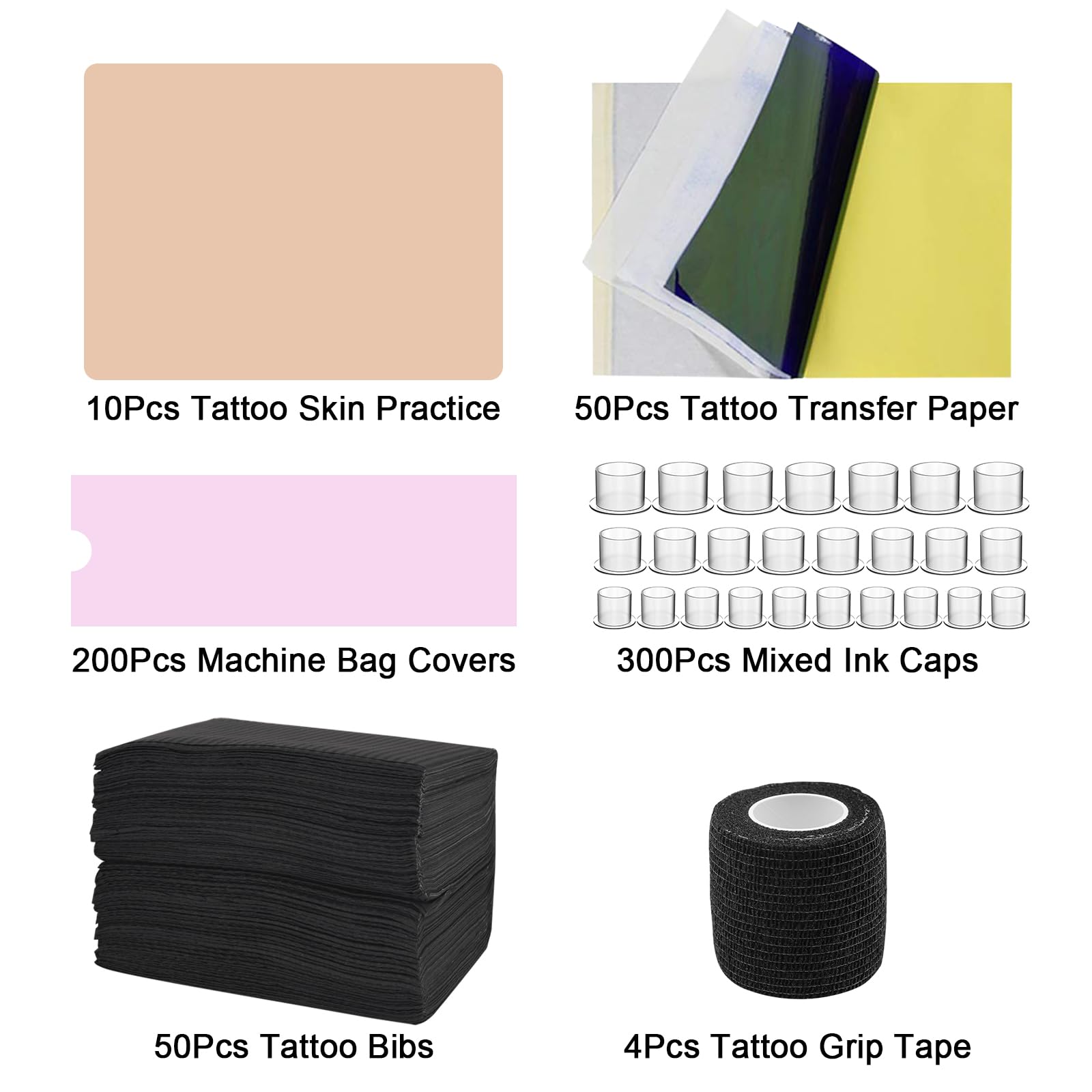 Autdor 614-Piece Tattoo Skin Practice Kit for Beginners