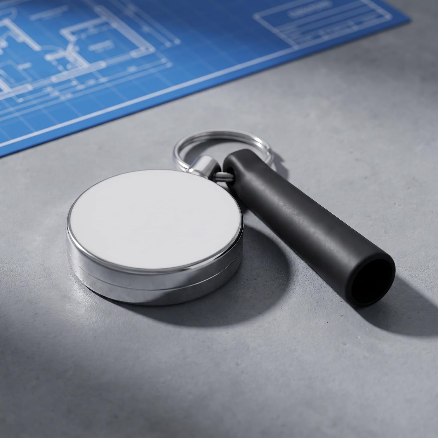 2pcs Retractable Pen Sleeve and Key Ring Holder with Steel Wire Core image 5