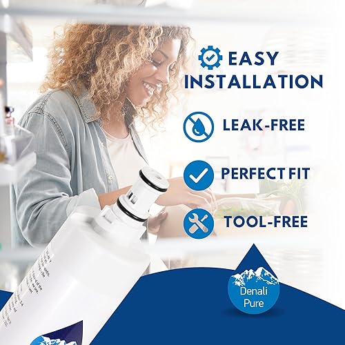 Miniatura 6 de 2-PackWhirlpool ed5fhexlq01Frigorífico Filtro de agua de repuesto Cartucho de filtro de agua para nevera Whirlpool 4396508, 4396510COMPATIBLES