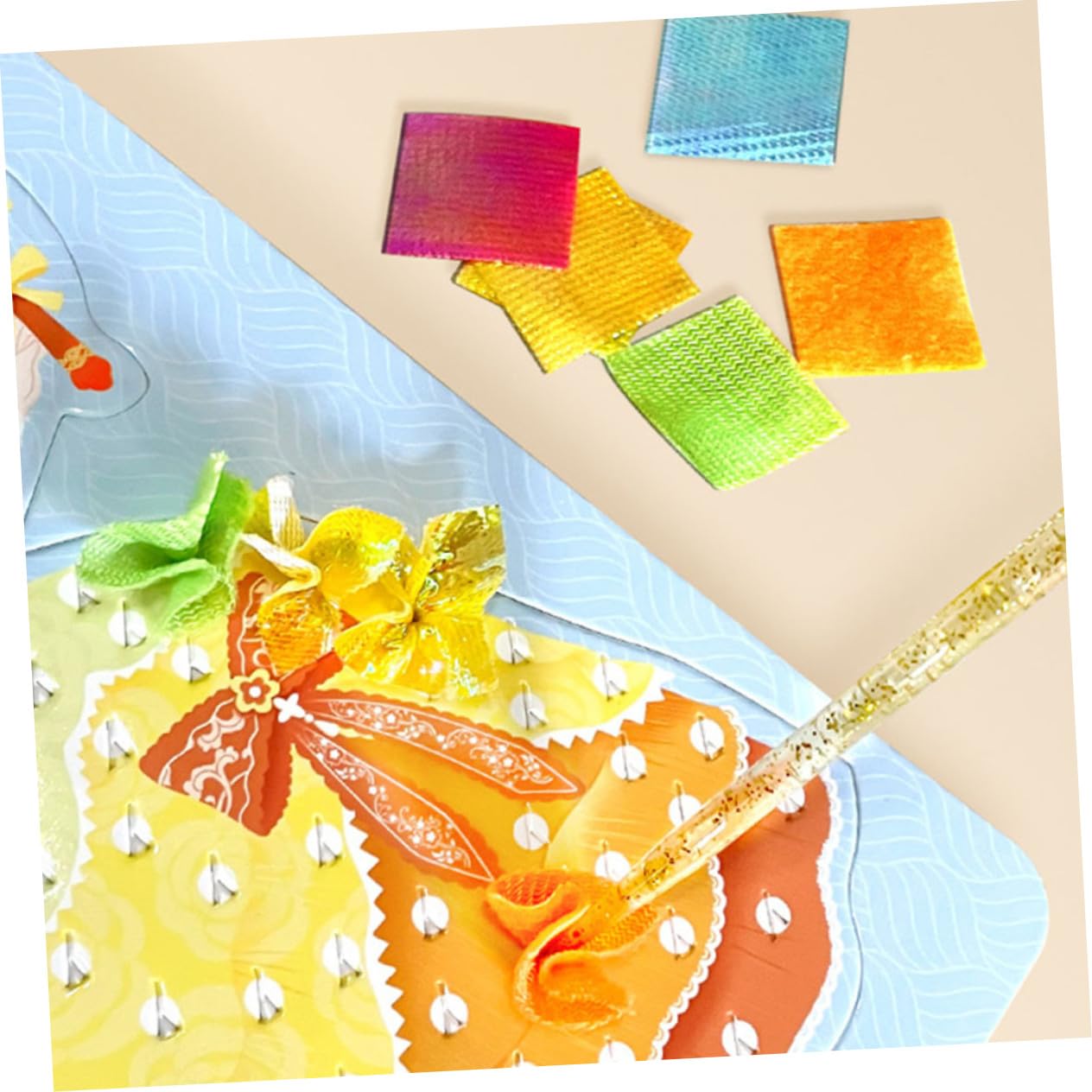 Homoyoyo Kit Di Ricamo Fai Da Te Per Ragazzo Ragazza Ragazza Tavole in Tessuto Creative Per Dipingere Le Forature Giocattoli Educativi Per Sviluppare Capacità Motorie e Concentrazione