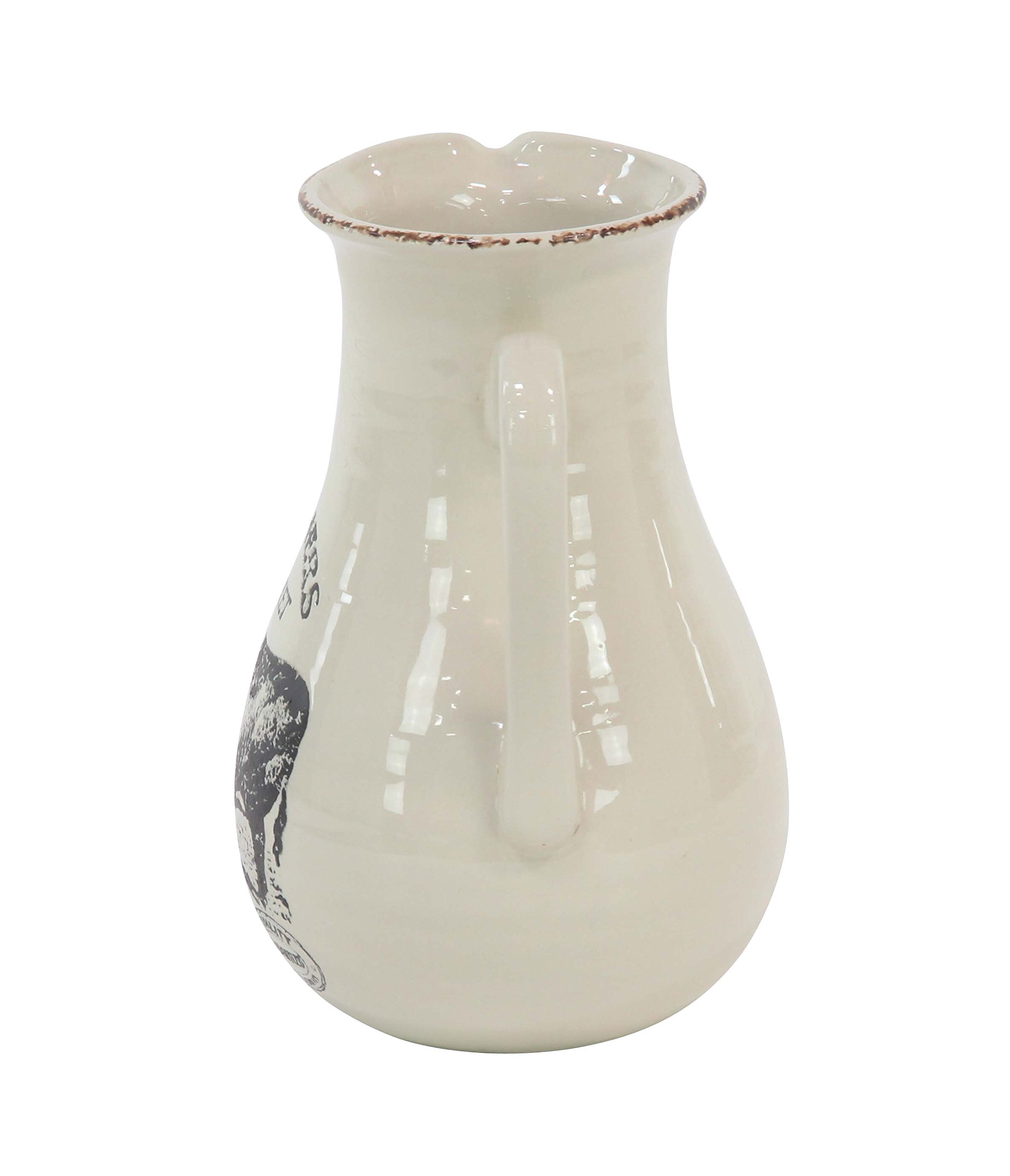 Amazon.co.jp: Deco 79 セラミック花瓶 ブラック ブラウン ホワイト