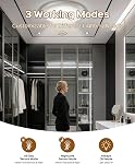 Motion Sensor Light Indoor, Rechargeable Ceiling Light with Remote Control,10000mAh Battery Operated Closet Light,Magnetic LED Shower Lights (2 Pack)