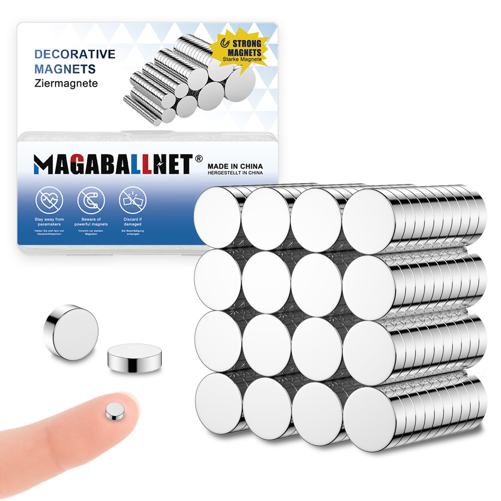 65 Pack 10×2mm Strong Magnets, Neodymium Magnet, Small Magnets for Crafts, Refrigerator, Whiteboard, DIY, Office, Door, 3D Printer — Amazon image 11