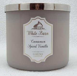 Bath & Body Works CINNAMON SPICED VANILLA 3-Wick Candle with essential oil 14.5 oz / 411 g