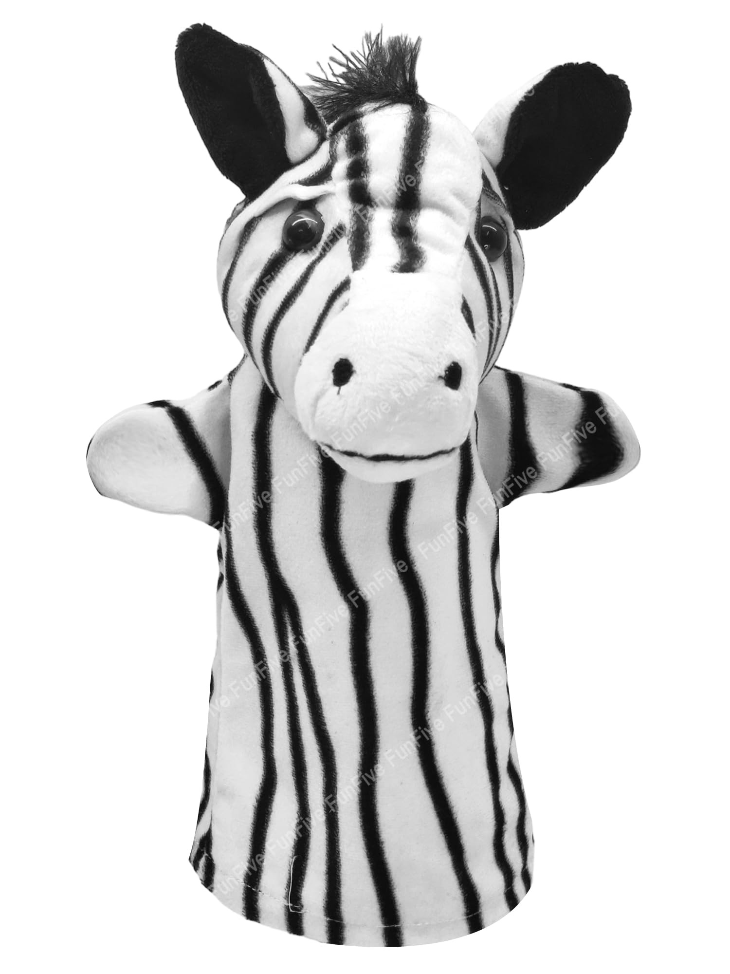 FunFive Hand Puppets for Kids – Soft Hand Puppets for Kids, Plush Animals Hand Puppet Toys, Story Telling Puppet for Kids, Hand Puppet Toy, Fun Play Learning Toys – Multicolor (Zebra)-image-38