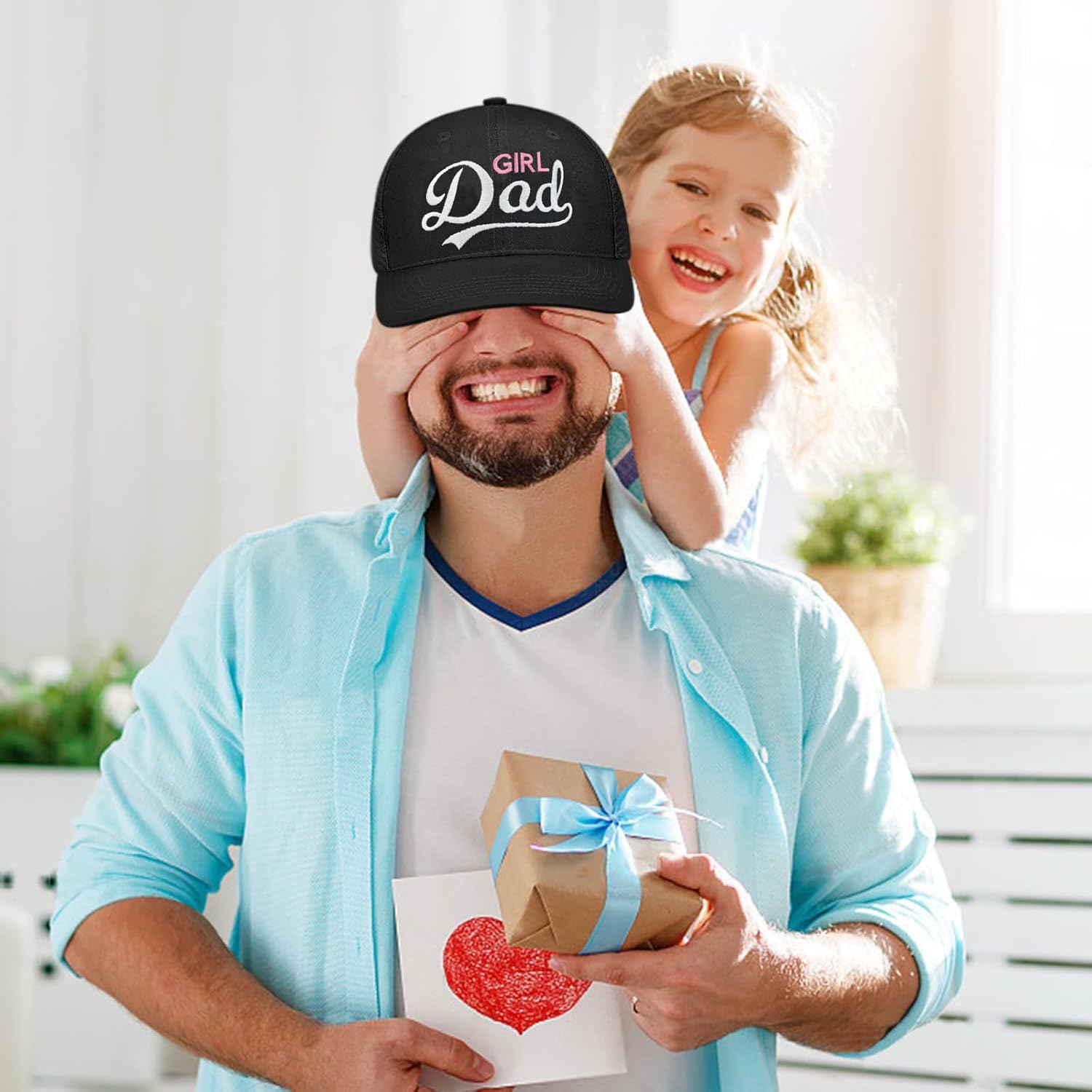 Girl Dad Hat for Men,Girl Dad Gifts Fathers Day Birthday Christmas for Dad Trucker Hat Baseball caps - Image 2