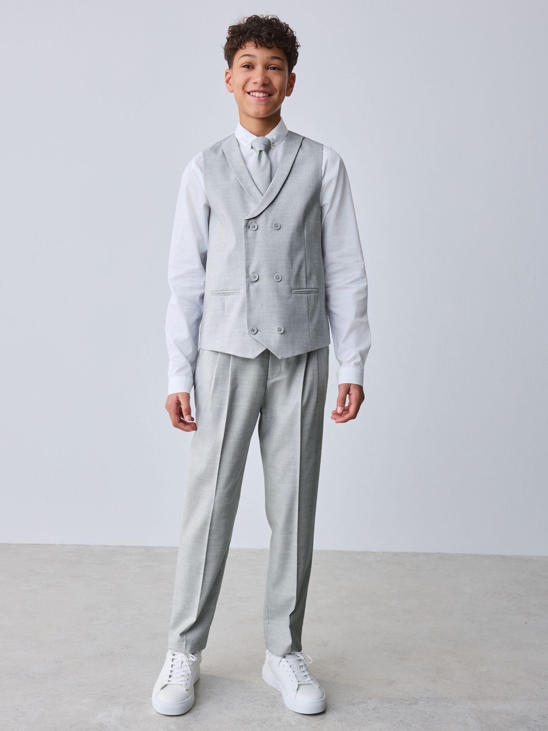 Niños Conjunto de chaleco, camisa y corbata