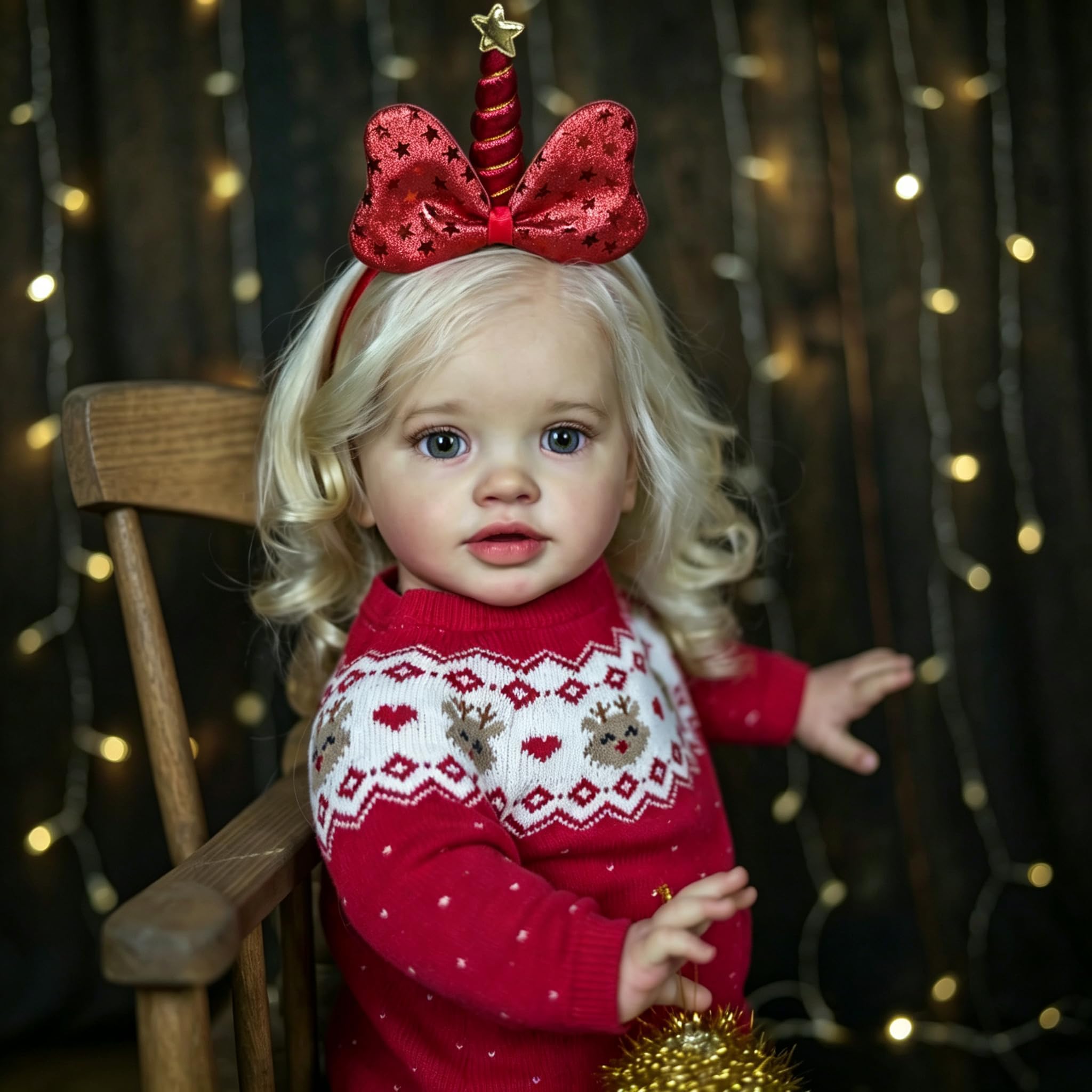 26 cali 66 cm Reborn Baby Dolls Cloth Body Pippa, miękki silikonowy winyl noworodka, lalka, duży rozmiar, realistyczne, realistyczne lalki niemowlęce z czerwonym swetrem, zabawki dla dzieci w