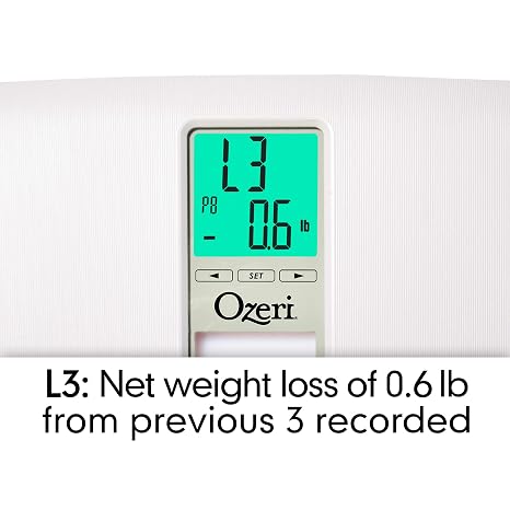Ozeri WeightMaster II 440 lbs Body Weight Scale, Step-on Bath Scale with BMI and Weight Change Detection