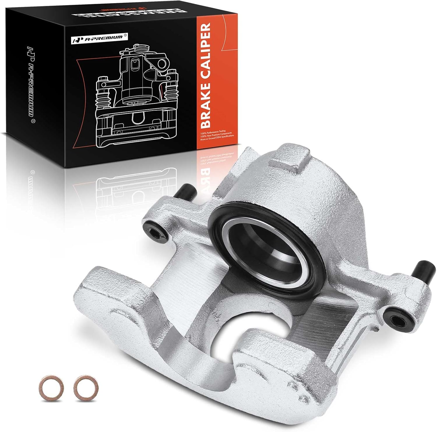 A-Premium Disc Brake Caliper Assembly Without Bracket Compatible with Select Ford Models - For Mustang 1987-1993 5.0L, Thunderbird 1987-1988 2.3L - Front Right Passenger Side