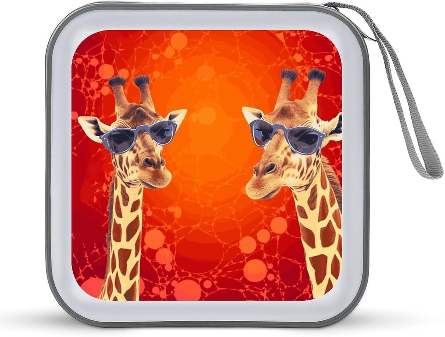 Giraffe Wearing Sunglasses CD Case CD Storage Box DVD Sleeves